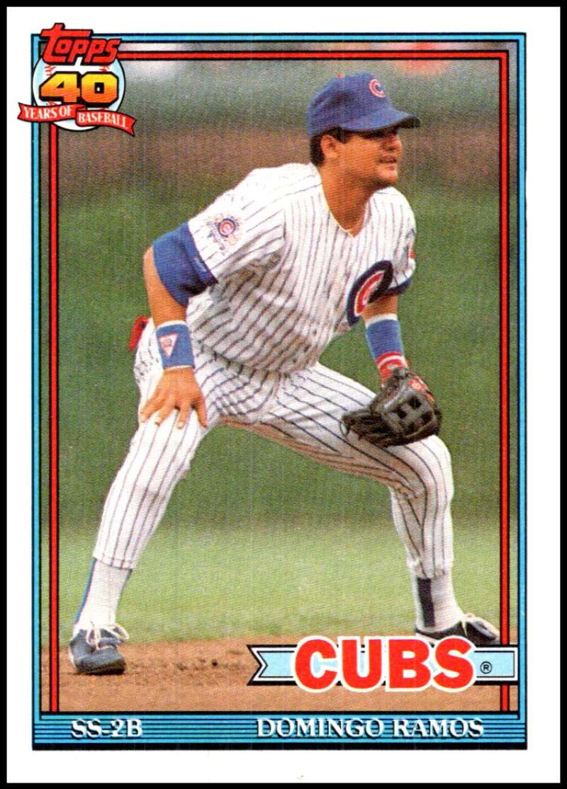 1991 Topps #541 Domingo Ramos Baseball Chicago Cubs Image 1