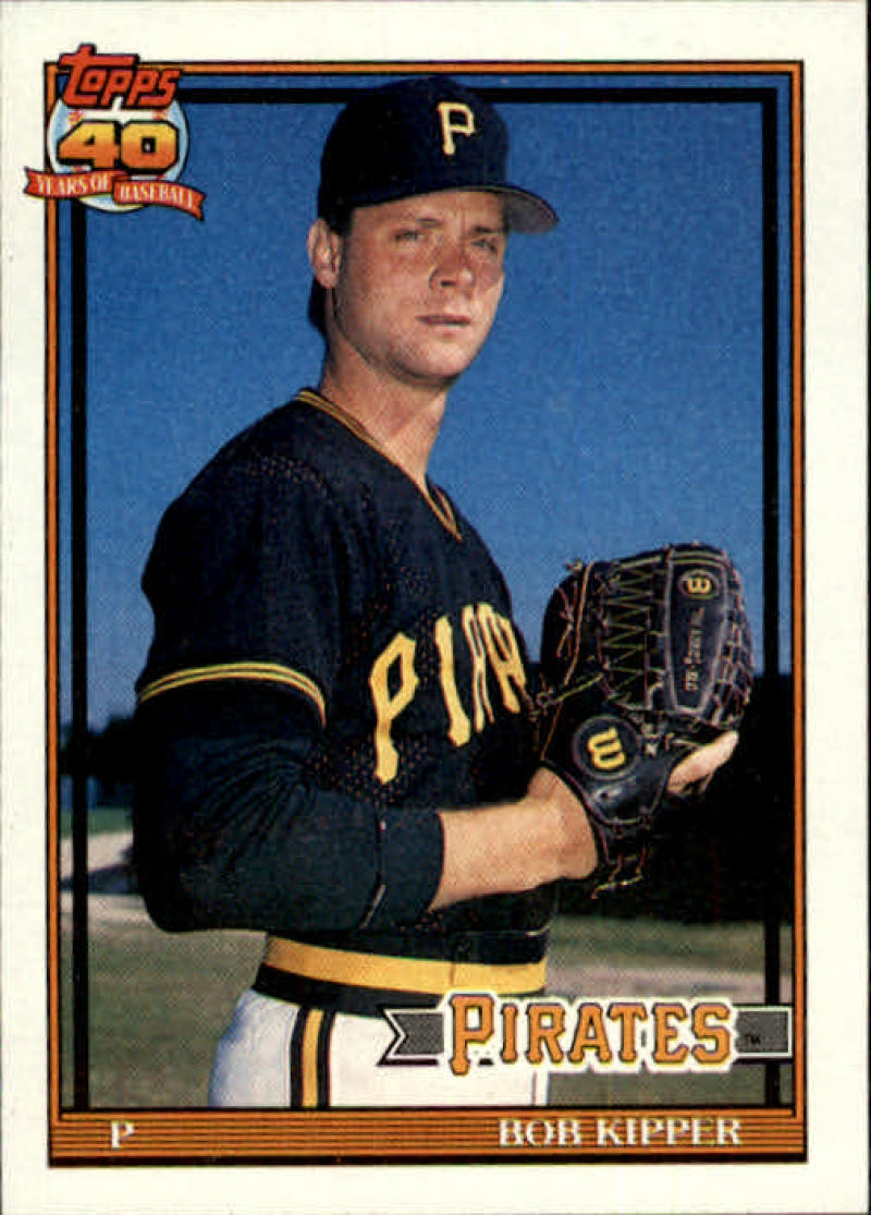 1991 Topps #551 Bob Kipper Baseball Pittsburgh Pirates Image 1