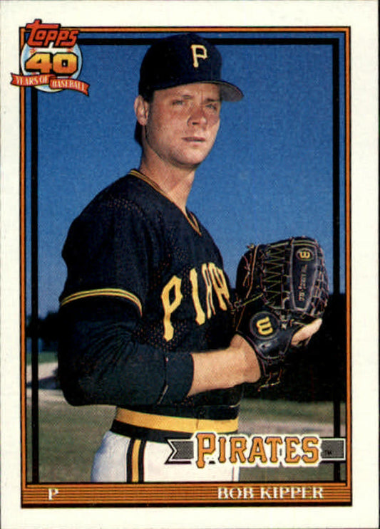 1991 Topps #551 Bob Kipper Baseball Pittsburgh Pirates  Image 1