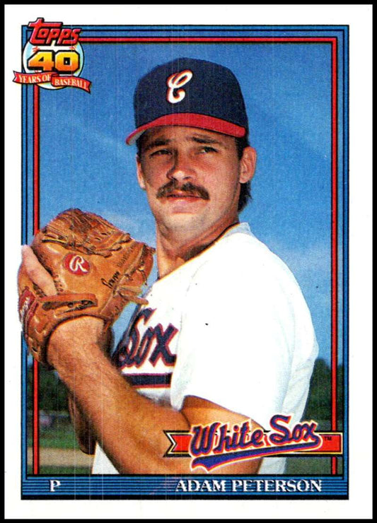 1991 Topps #559 Adam Peterson Baseball Chicago White Sox  Image 1