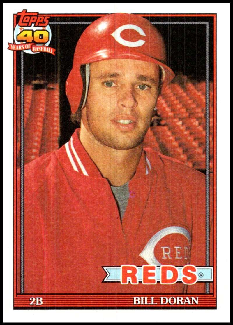 1991 Topps #577 Bill Doran Baseball Cincinnati Reds Image 1