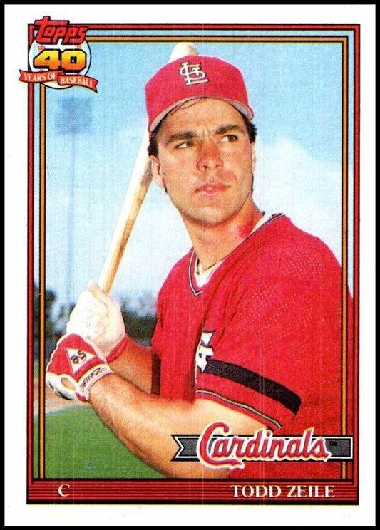 1991 Topps #616 Todd Zeile Baseball St. Louis Cardinals  Image 1