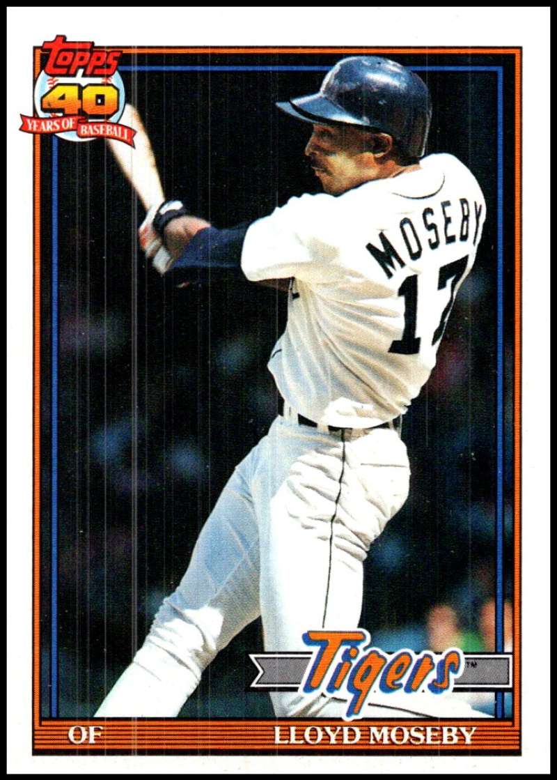 1991 Topps #632 Lloyd Moseby Baseball Detroit Tigers Image 1