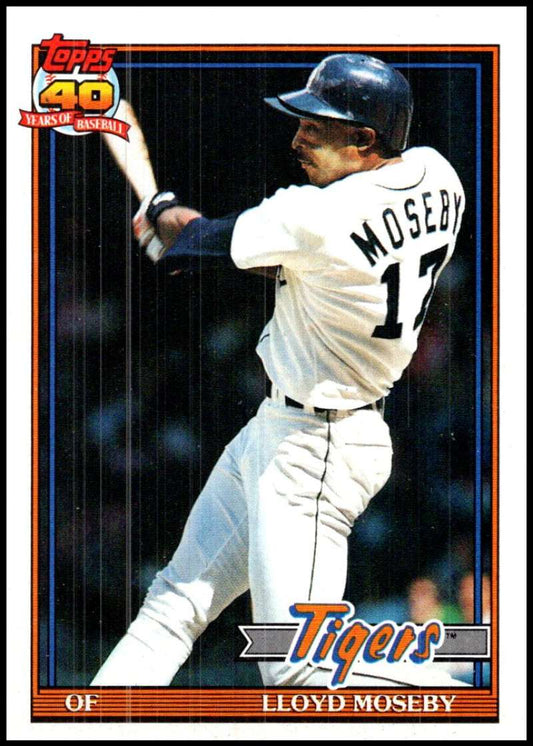 1991 Topps #632 Lloyd Moseby Baseball Detroit Tigers  Image 1