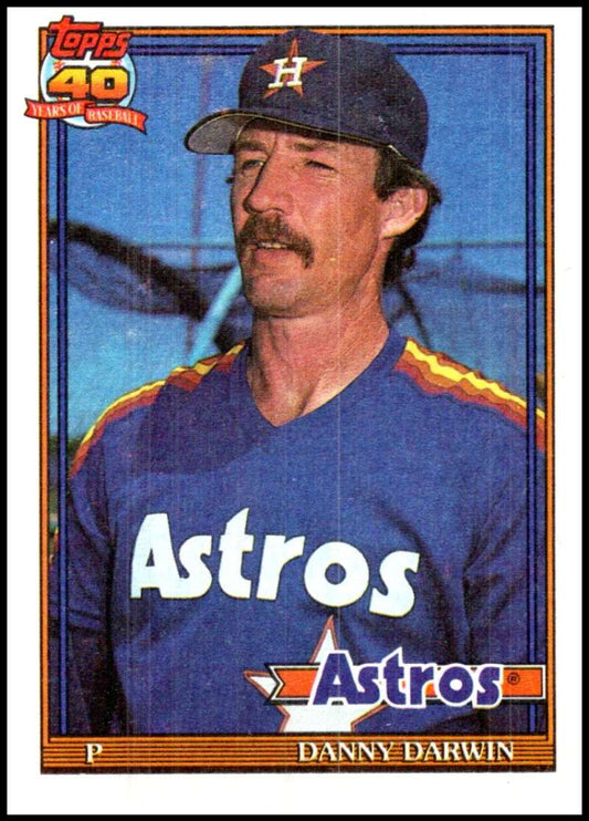 1991 Topps #666 Danny Darwin Baseball Houston Astros  Image 1