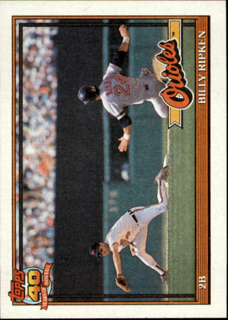 1991 Topps #677 Billy Ripken Baseball Baltimore Orioles Image 1