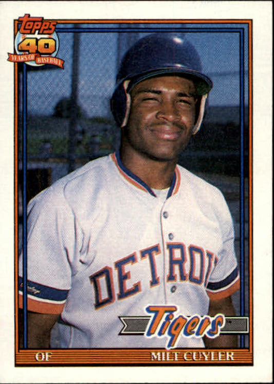 1991 Topps #684 Milt Cuyler Baseball Detroit Tigers  Image 1