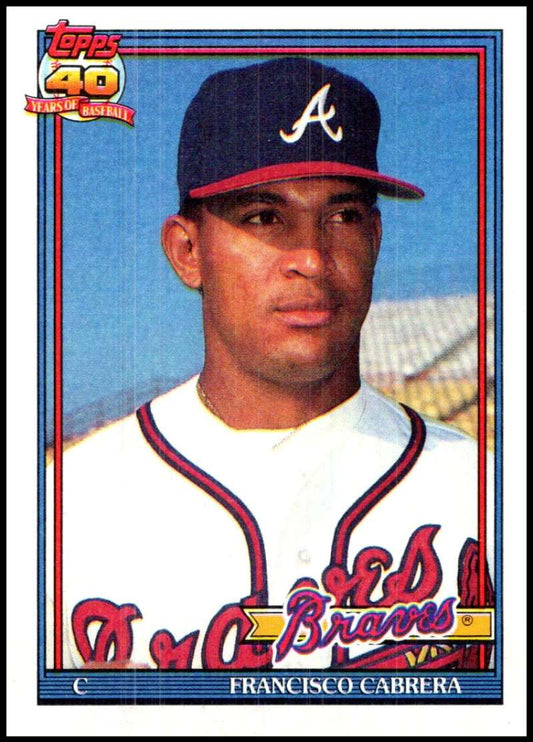 1991 Topps #692 Efrain Valdez ERR Baseball Cleveland Indians  Image 1