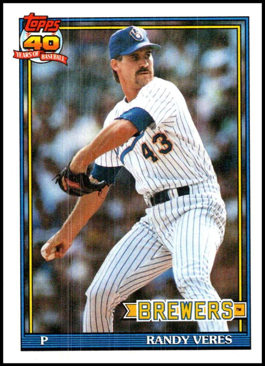 1991 Topps #693 Francisco Cabrera Baseball Atlanta Braves  Image 1