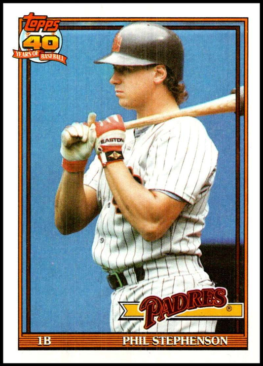 1991 Topps #725 Ron Gant Baseball Atlanta Braves  Image 1