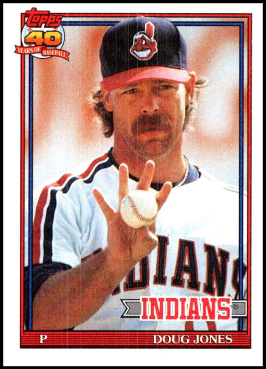 1991 Topps #745 Doug Jones Baseball Cleveland Indians  Image 1