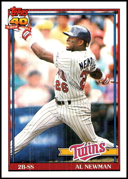 1991 Topps #748 Al Newman Baseball Minnesota Twins  Image 1