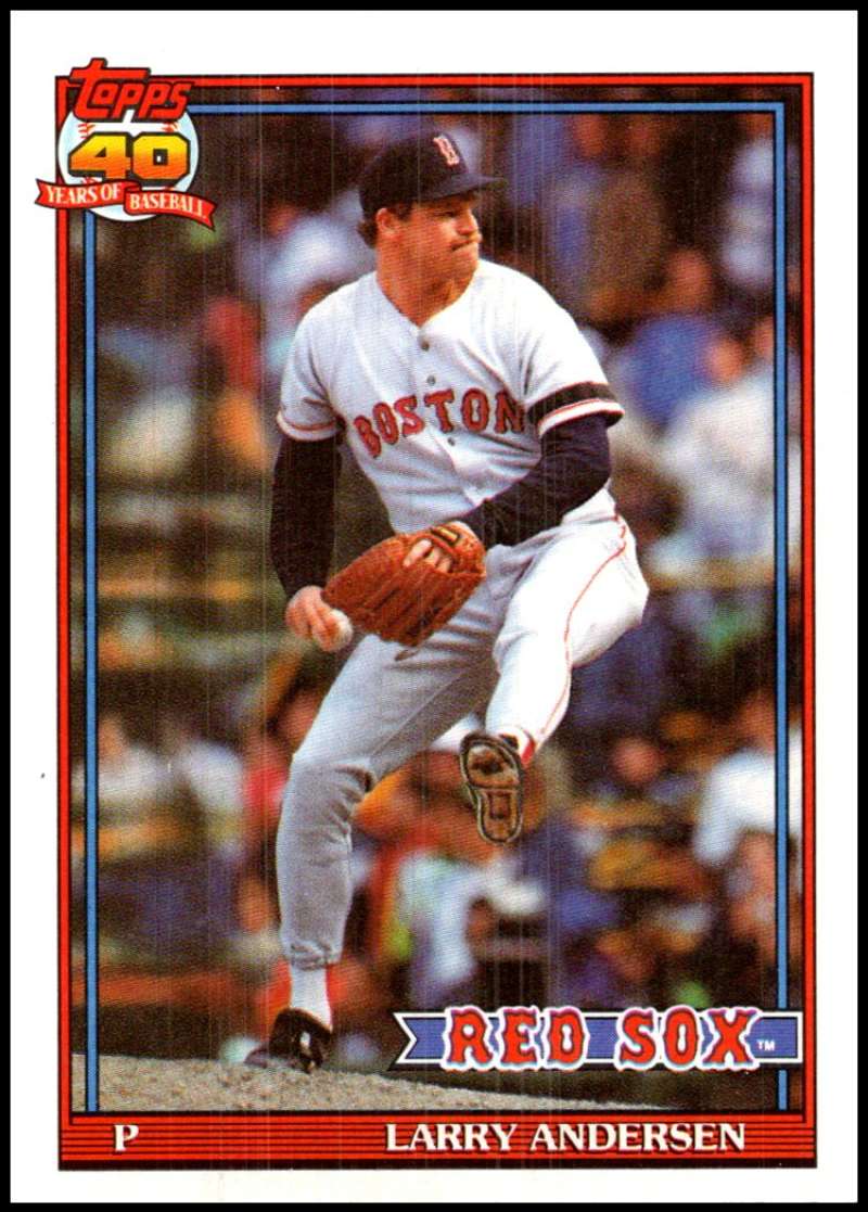 1991 Topps #761 Larry Andersen Baseball Boston Red Sox Image 1