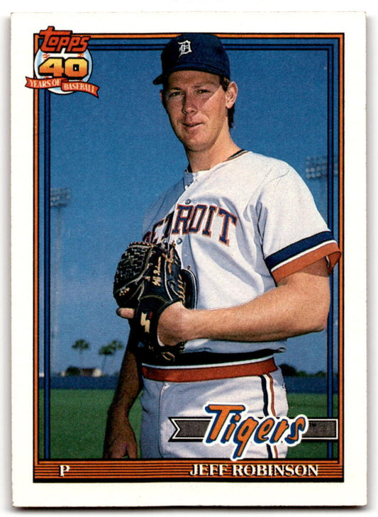 1991 Topps #766 Jeff Robinson Baseball Detroit Tigers  Image 1