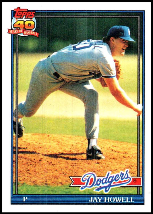 1991 Topps #770 Jay Howell Baseball Los Angeles Dodgers  Image 1