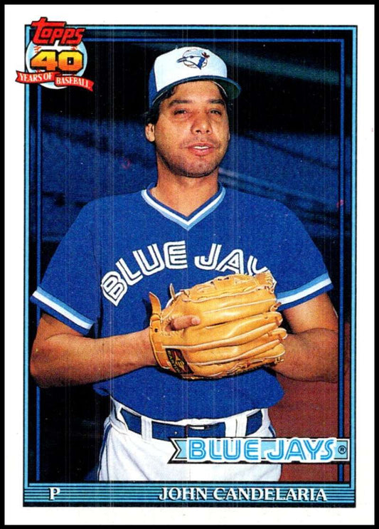 1991 Topps #777 John Candelaria Baseball Toronto Blue Jays  Image 1