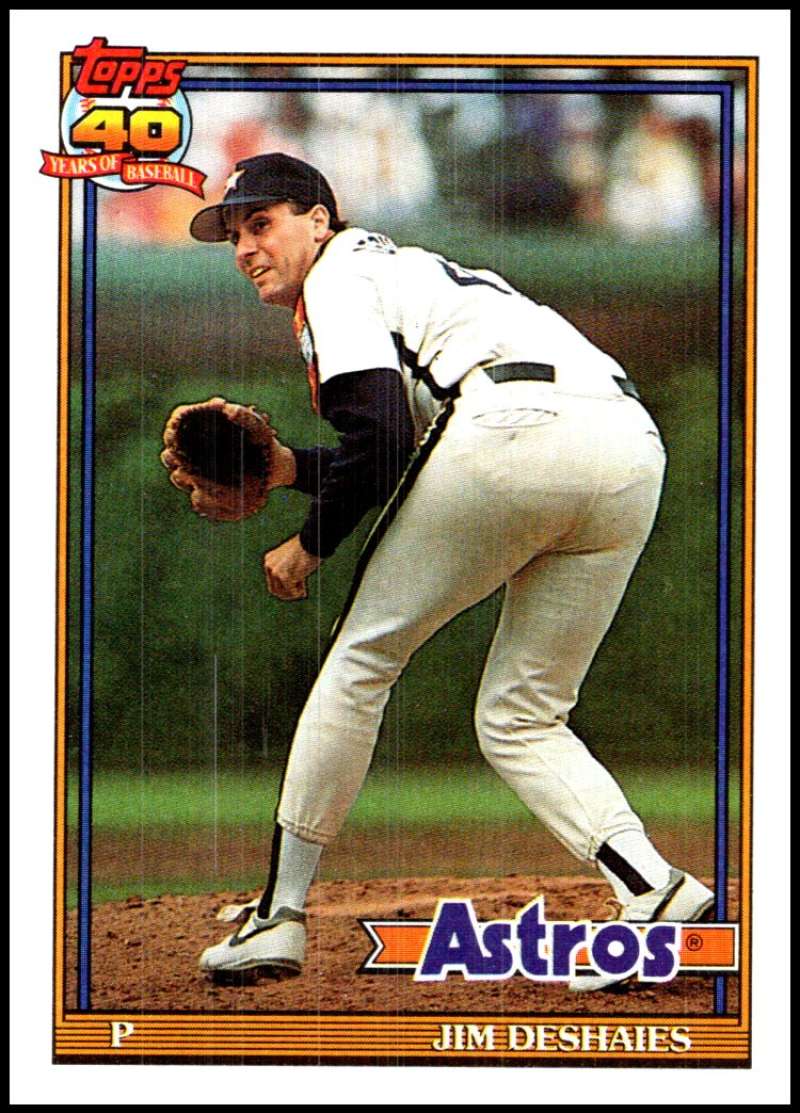 1991 Topps #782 Jim Deshaies Baseball Houston Astros Image 1