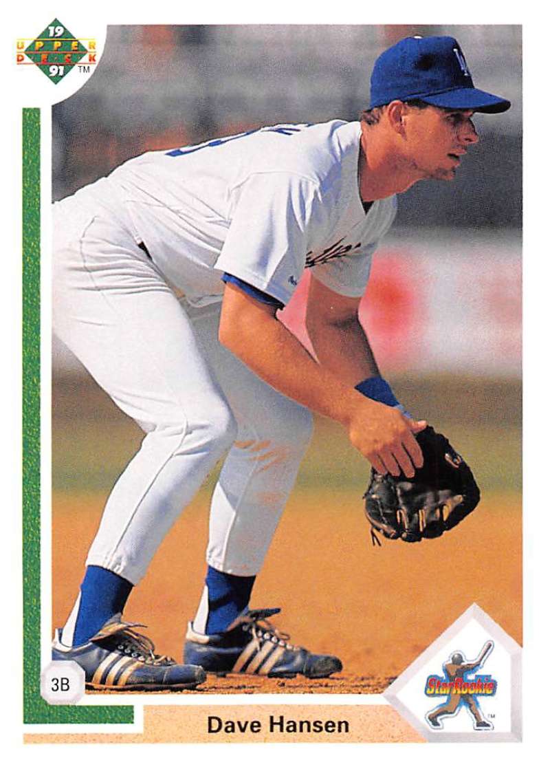 1991 Upper Deck Baseball #4 Dave Hansen Los Angeles Dodgers Image 1