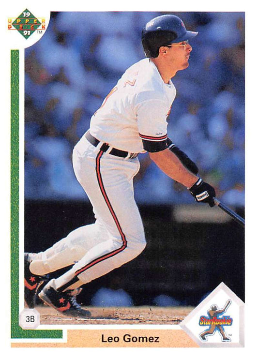 1991 Upper Deck Baseball #6 Leo Gomez  Baltimore Orioles  Image 1