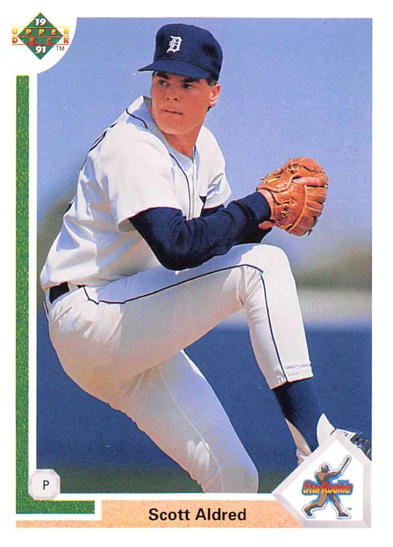 1991 Upper Deck Baseball #7 Scott Aldred Detroit Tigers Image 1