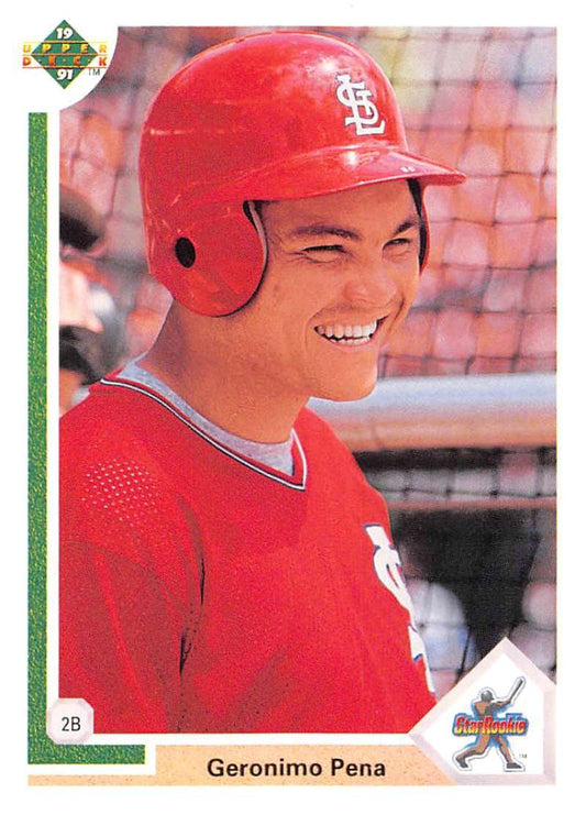 1991 Upper Deck Baseball #20 Geronimo Pena  St. Louis Cardinals  Image 1