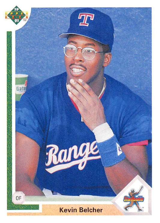 1991 Upper Deck Baseball #26 Kevin Belcher  RC Rookie Texas Rangers  Image 1