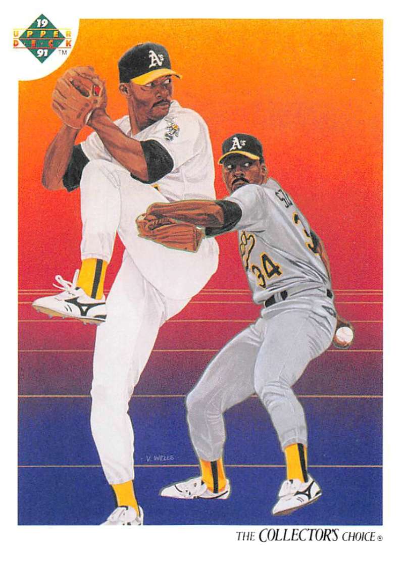 1991 Upper Deck Baseball #28 Dave Stewart TC Oakland Athletics Image 1
