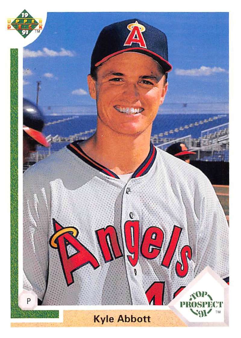 1991 Upper Deck Baseball #51 Kyle Abbott California Angels Image 1