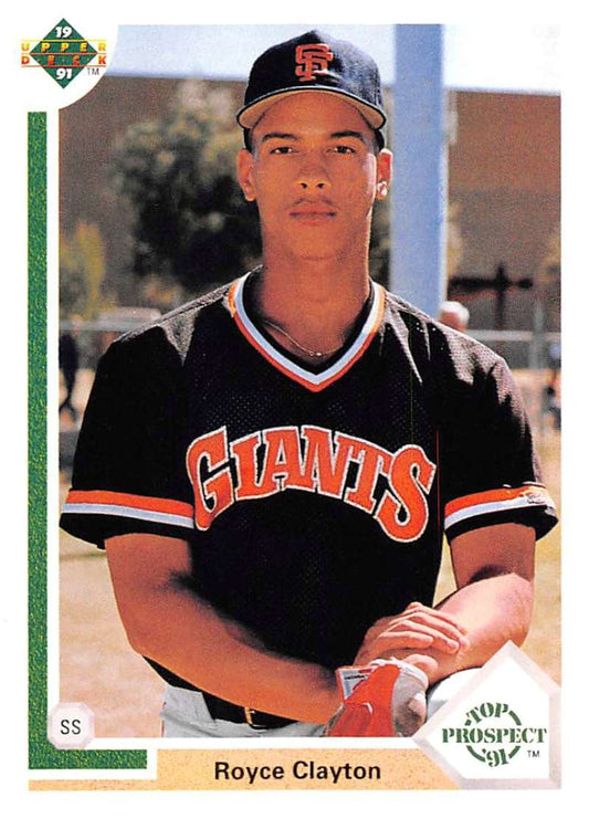 1991 Upper Deck Baseball #61 Royce Clayton  San Francisco Giants  Image 1