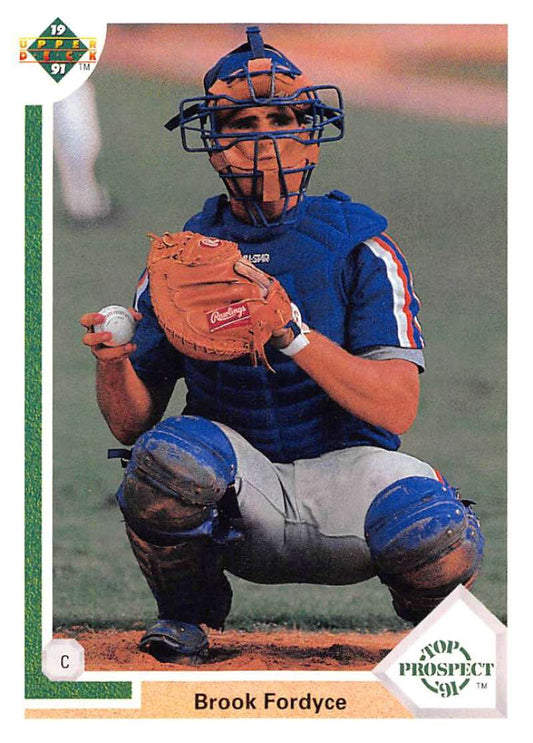 1991 Upper Deck Baseball #64 Brook Fordyce TP  RC Rookie New York Mets  Image 1