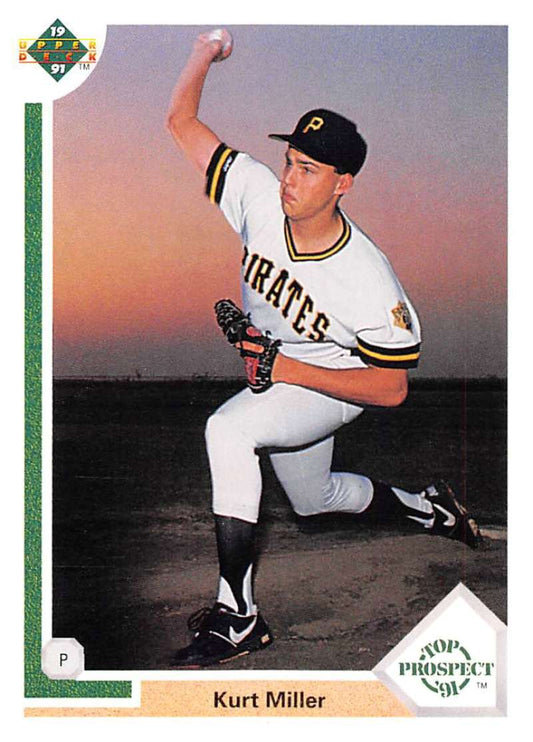 1991 Upper Deck Baseball #68 Kurt Miller  RC Rookie Pittsburgh Pirates  Image 1