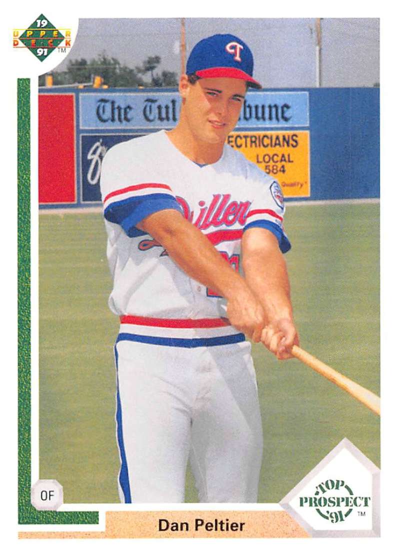1991 Upper Deck Baseball #69 Dan Peltier RC Rookie Texas Rangers Image 1