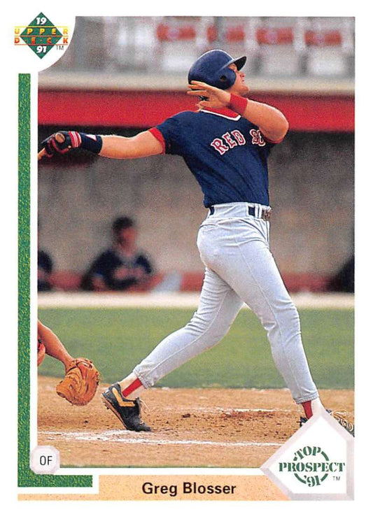 1991 Upper Deck Baseball #70 Greg Blosser  Boston Red Sox  Image 1