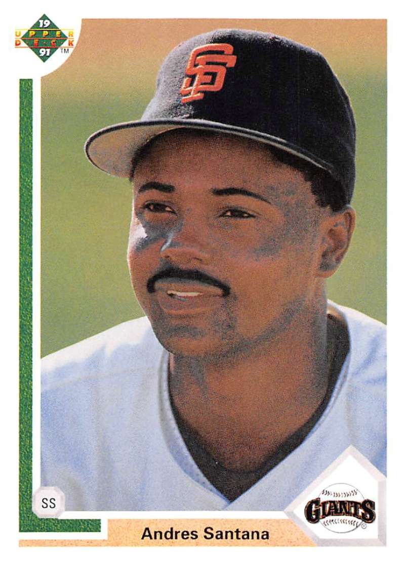 1991 Upper Deck Baseball #87 Andres Santana San Francisco Giants Image 1