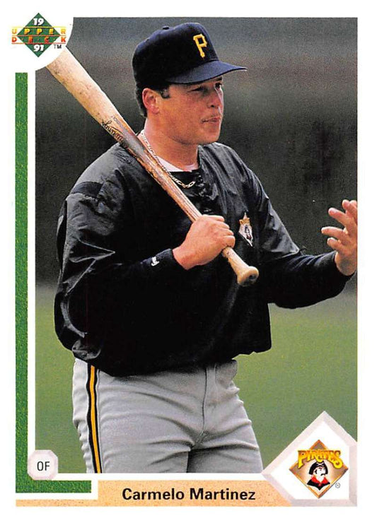1991 Upper Deck Baseball #92 Carmelo Martinez  Pittsburgh Pirates  Image 1