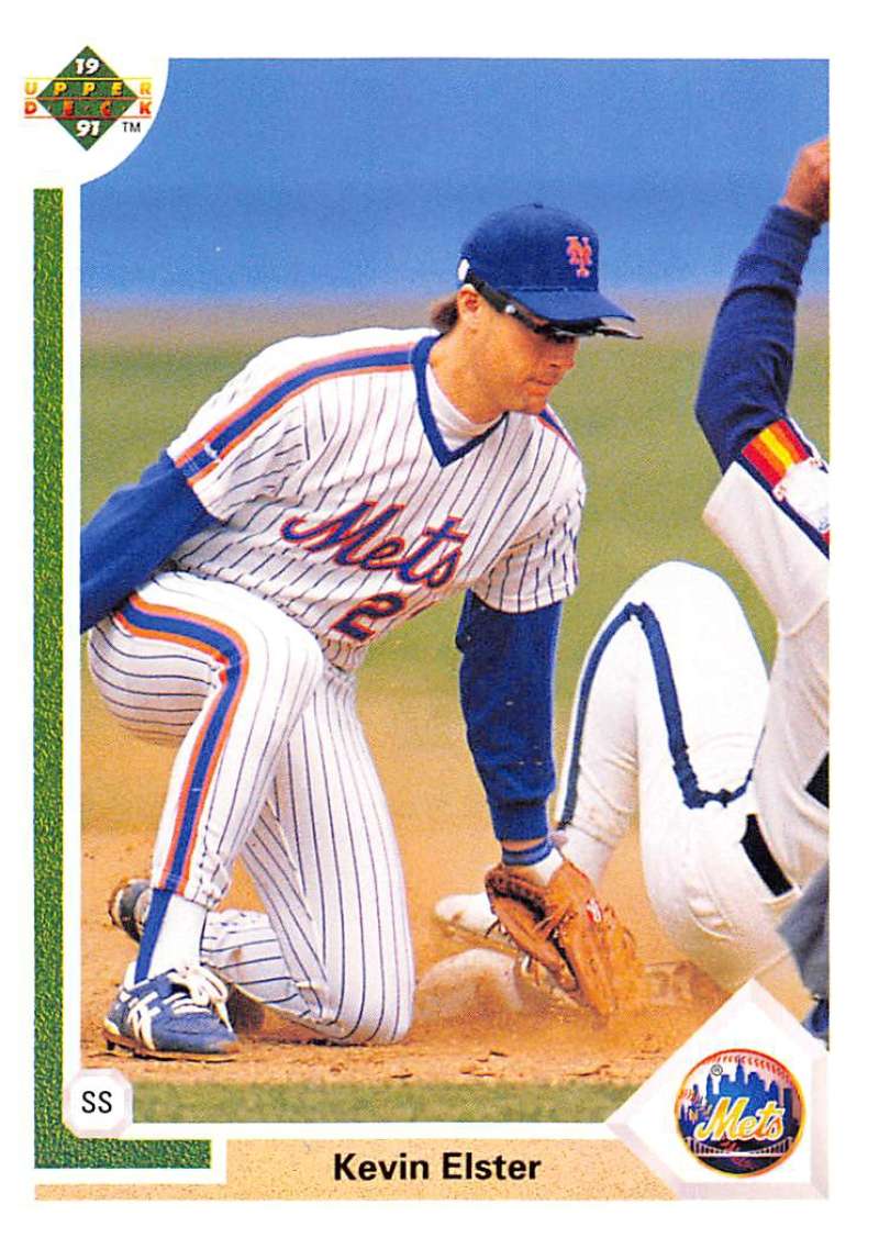 1991 Upper Deck Baseball #101 Kevin Elster New York Mets Image 1