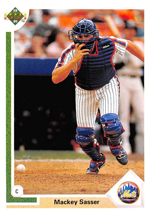 1991 Upper Deck Baseball #103 Mackey Sasser  New York Mets  Image 1