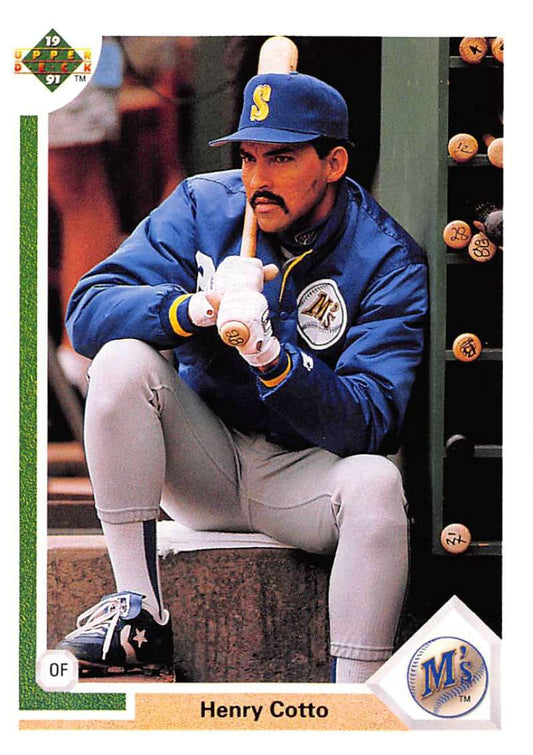1991 Upper Deck Baseball #110 Henry Cotto  Seattle Mariners  Image 1