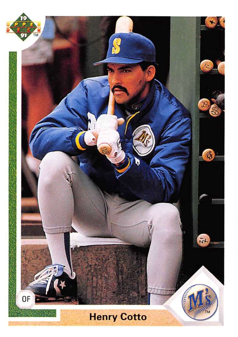 1991 Upper Deck Baseball #110 Henry Cotto Seattle Mariners Image 1