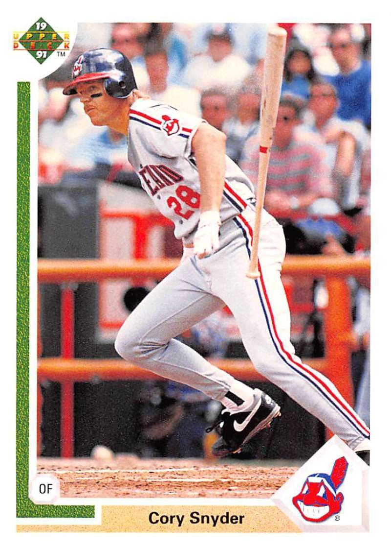 1991 Upper Deck Baseball #123 Cory Snyder Cleveland Indians Image 1