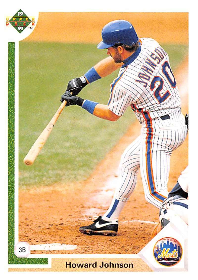 1991 Upper Deck Baseball #124 Howard Johnson New York Mets Image 1