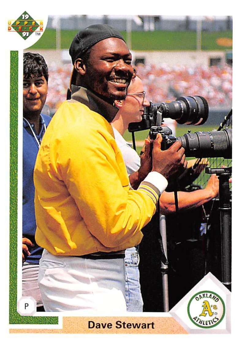 1991 Upper Deck Baseball #127 Dave Stewart Oakland Athletics Image 1