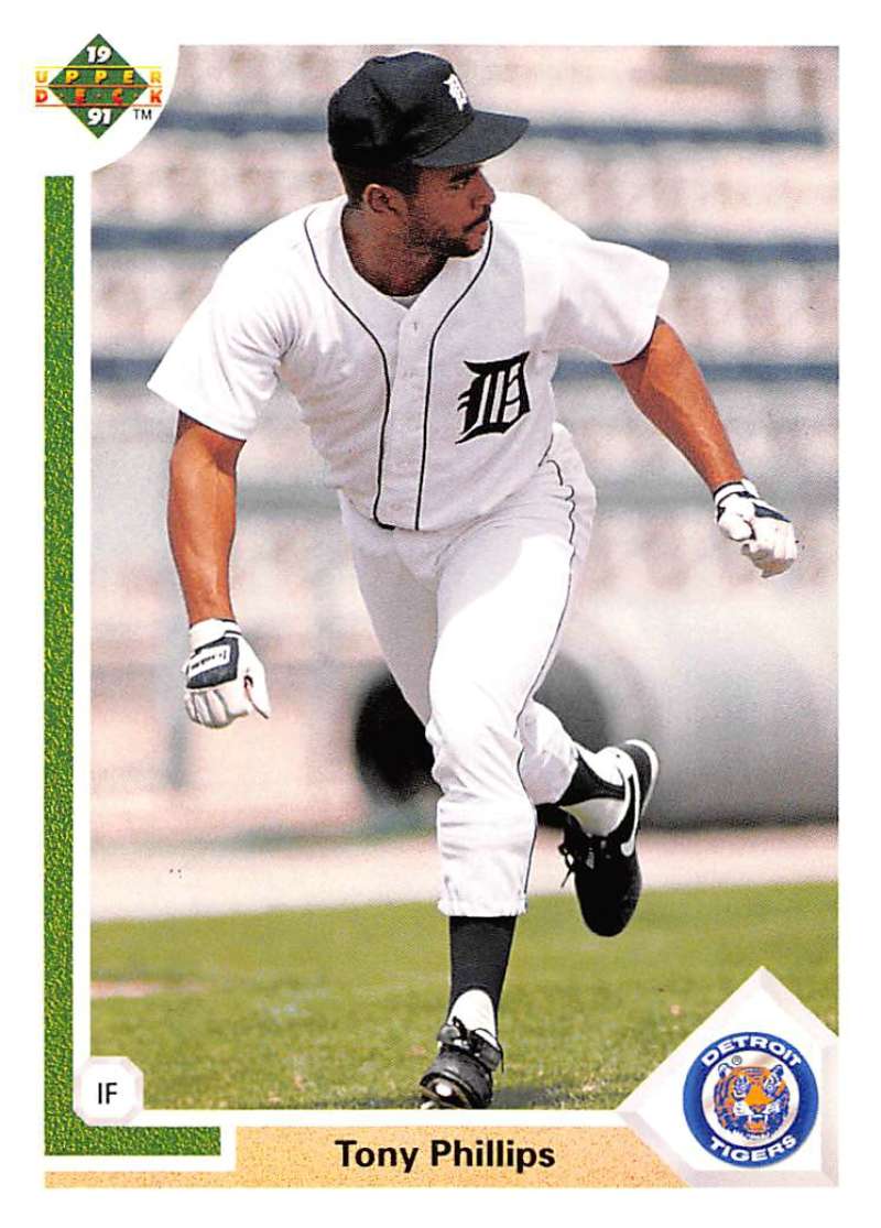 1991 Upper Deck Baseball #131 Tony Phillips Detroit Tigers Image 1
