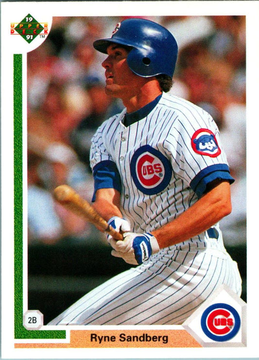 1991 Upper Deck Baseball #132 Ryne Sandberg  Chicago Cubs  Image 1