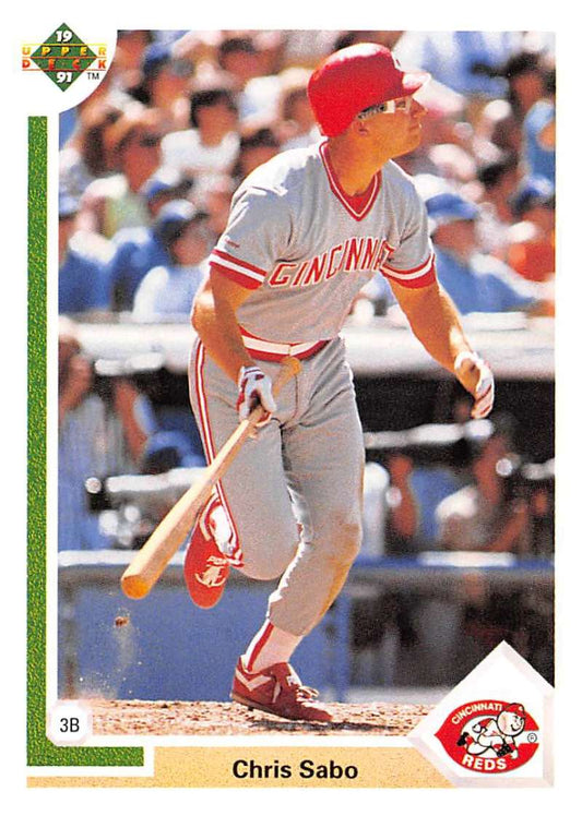 1991 Upper Deck Baseball #135 Chris Sabo  Cincinnati Reds  Image 1