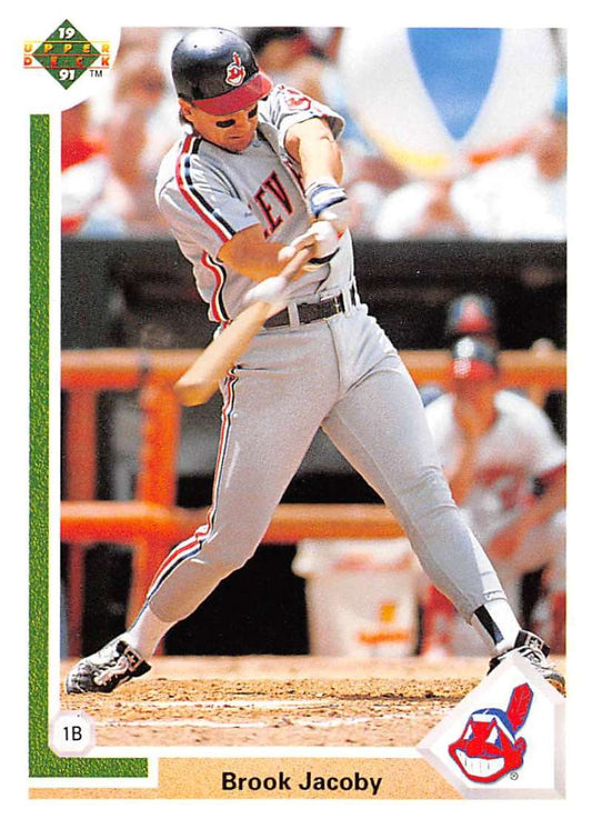 1991 Upper Deck Baseball #137 Brook Jacoby  Cleveland Indians  Image 1