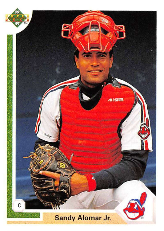 1991 Upper Deck Baseball #144 Sandy Alomar Jr.  Cleveland Indians  Image 1