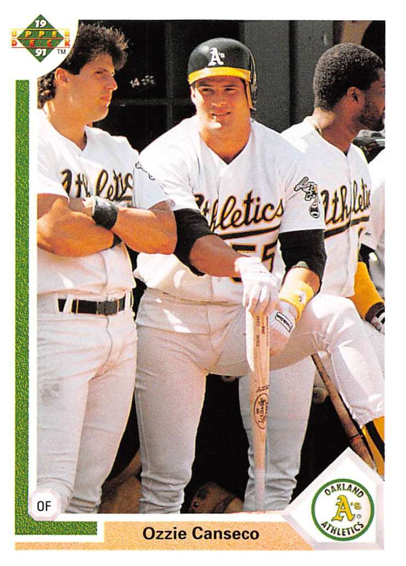 1991 Upper Deck Baseball #146 Ozzie Canseco Oakland Athletics Image 1