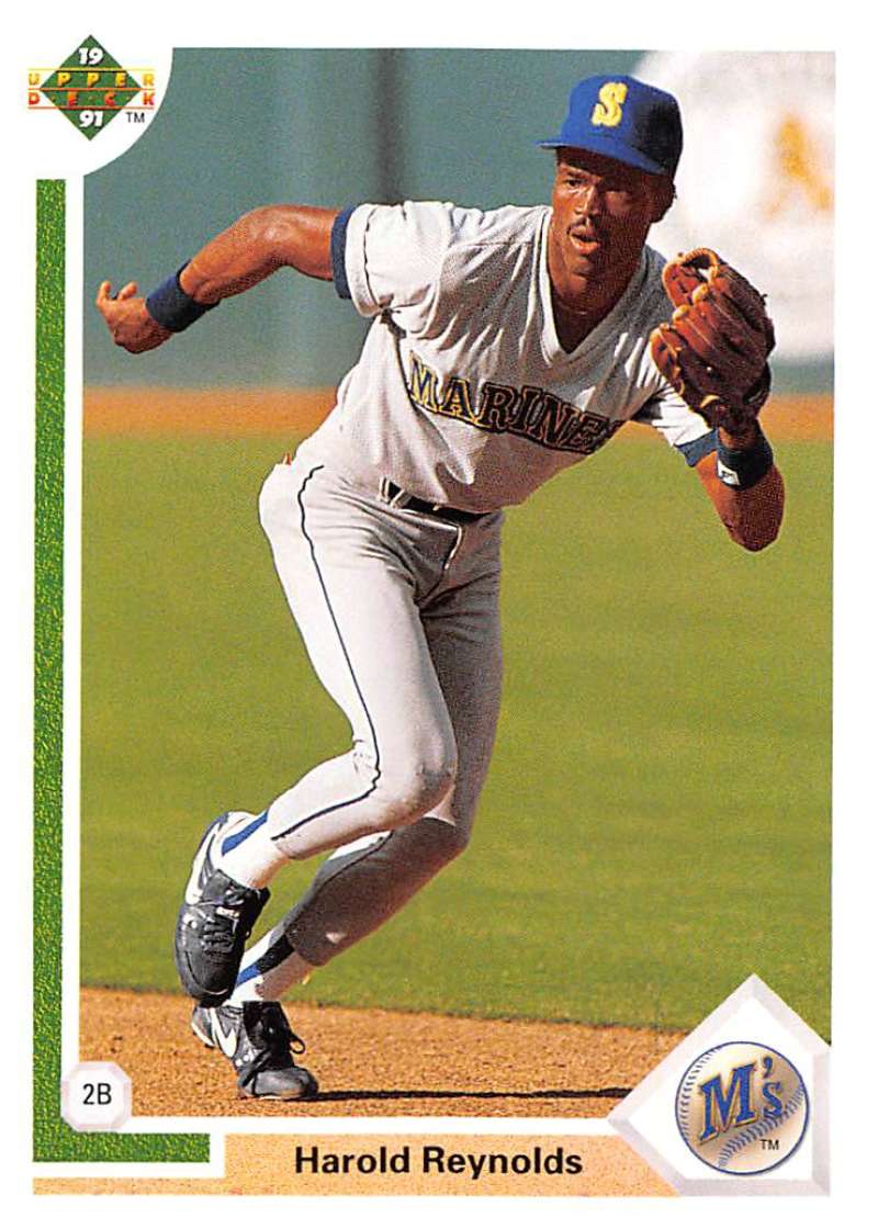 1991 Upper Deck Baseball #148 Harold Reynolds Seattle Mariners Image 1