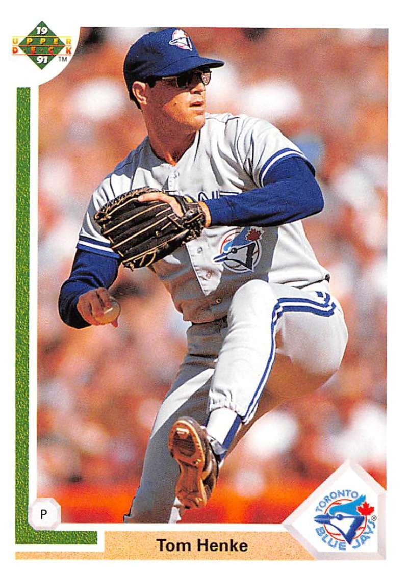 1991 Upper Deck Baseball #149 Tom Henke Toronto Blue Jays Image 1